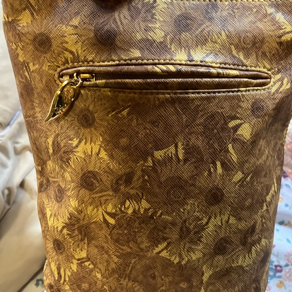 Vintage Vincent van gogh leather bucket bag like new condition - Picture 6 of 8